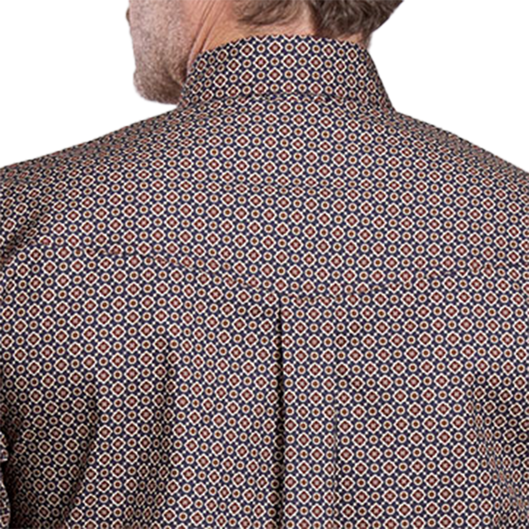 Roper Men's Amarillo Collection Allover Printed Long Sleeve Button Shirt