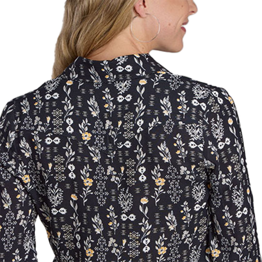 Roper Women's Flower Print Long Sleeve Shirt