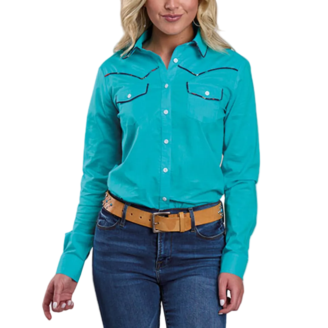 Roper Women's Western Long Sleeve Button Shirt