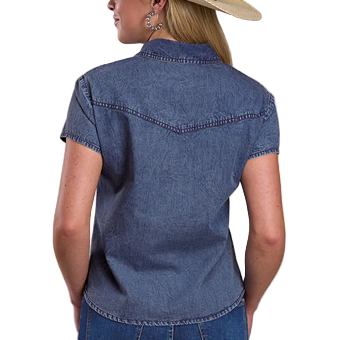 Roper Women's Denim Short Sleeve Button Shirt