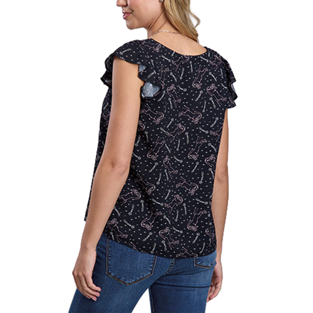 Roper Women's Constellations Print Sleeveless Blouse