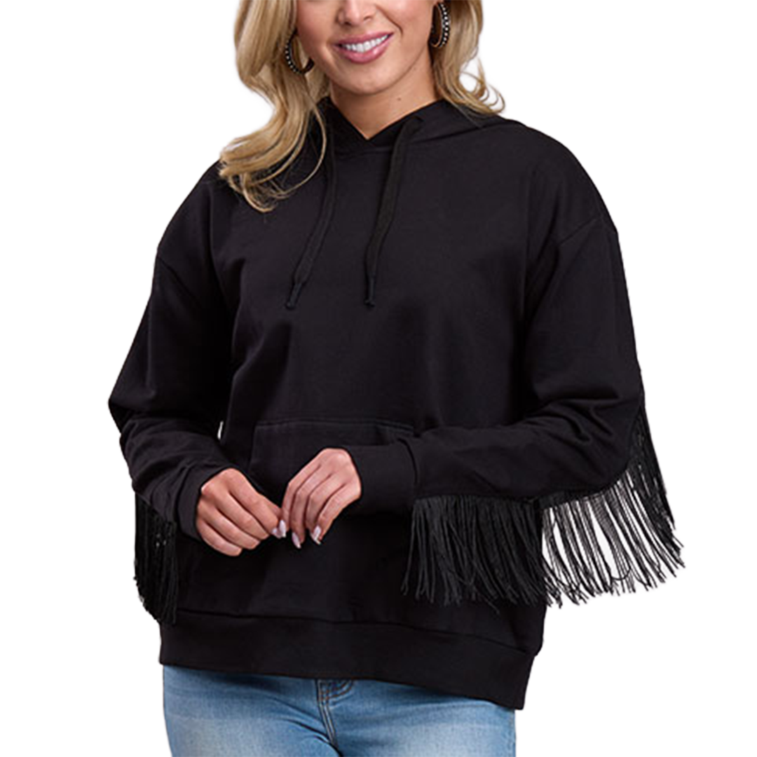 Sweat à capuche à franges Roper pour femme