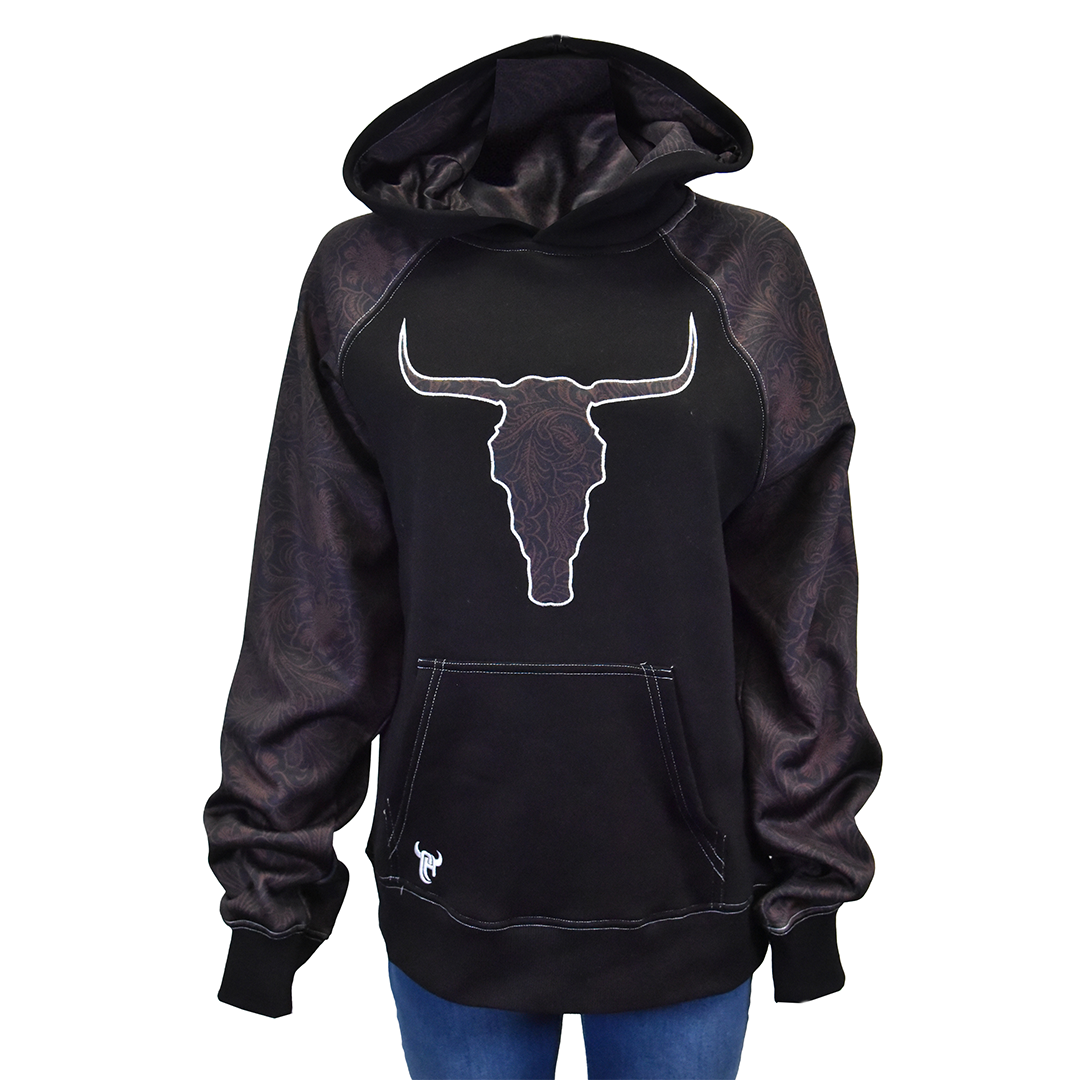 Cowgirl Hardware Women's Tooled Print Hoodie