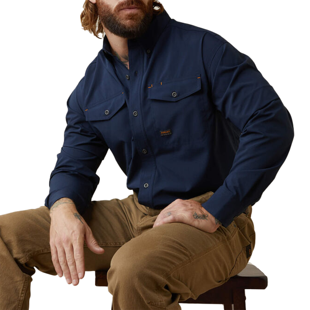 Ariat Men's Rebar Made Tough VentTEK DuraStretch Long Sleeve Shirt