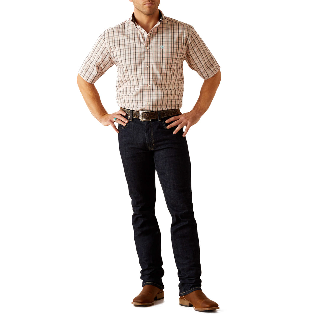 Ariat Men's Wrinkle Free Sage Short Sleeve Button-Down Shirt