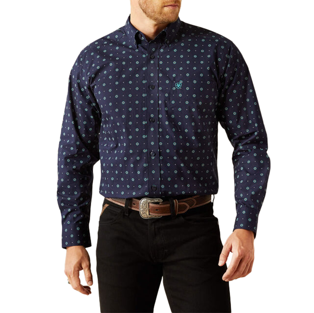 Chemise boutonnée classique à manches longues Jacobi pour homme Ariat