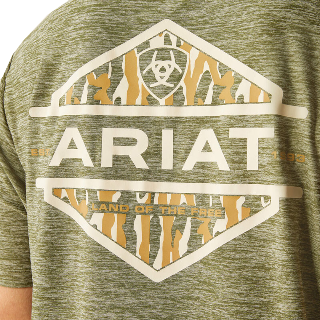 Ariat Men's Tree Bark Camo Charger T-Shirt