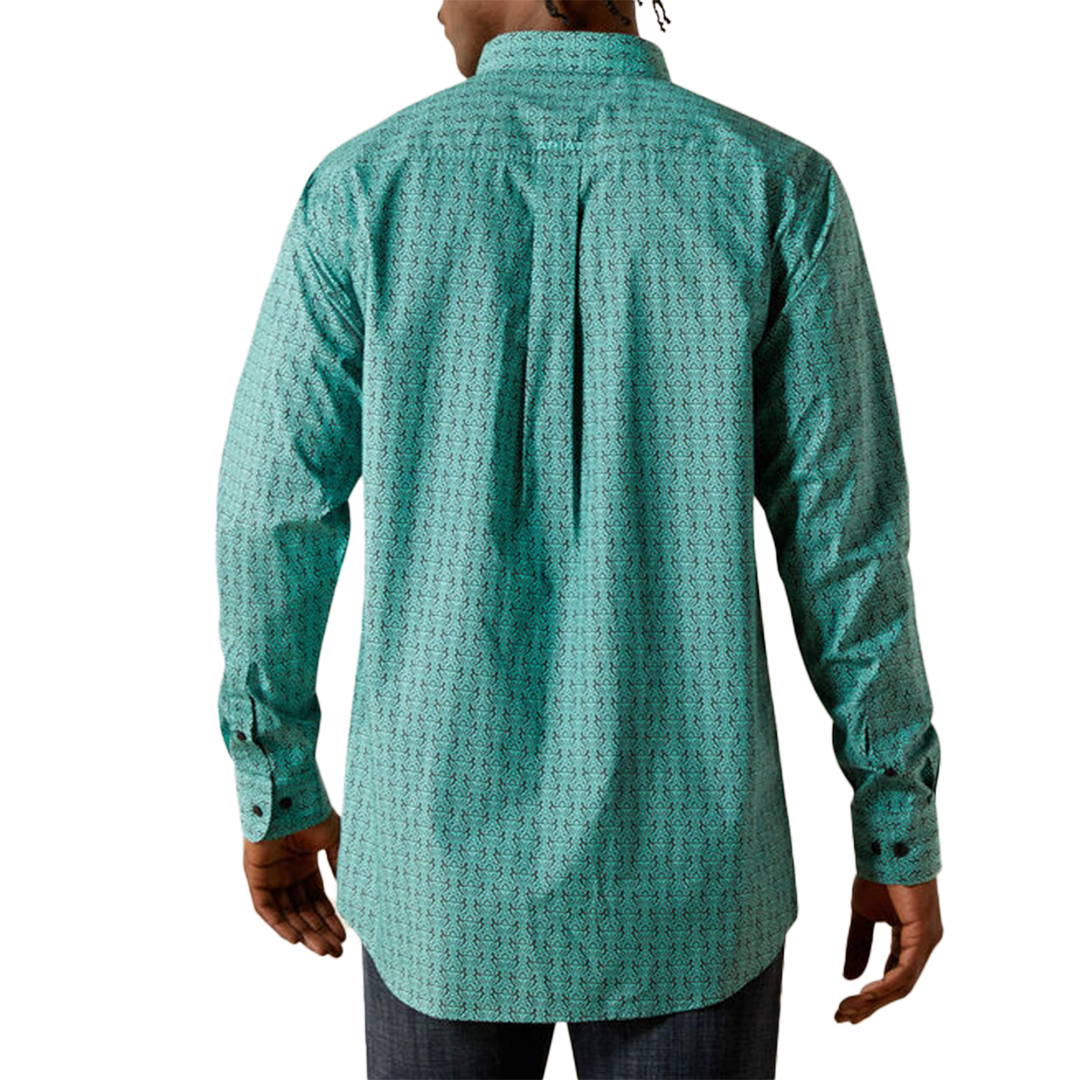 Ariat Men's Berger Fitted Print Long Sleeve Button Shirt