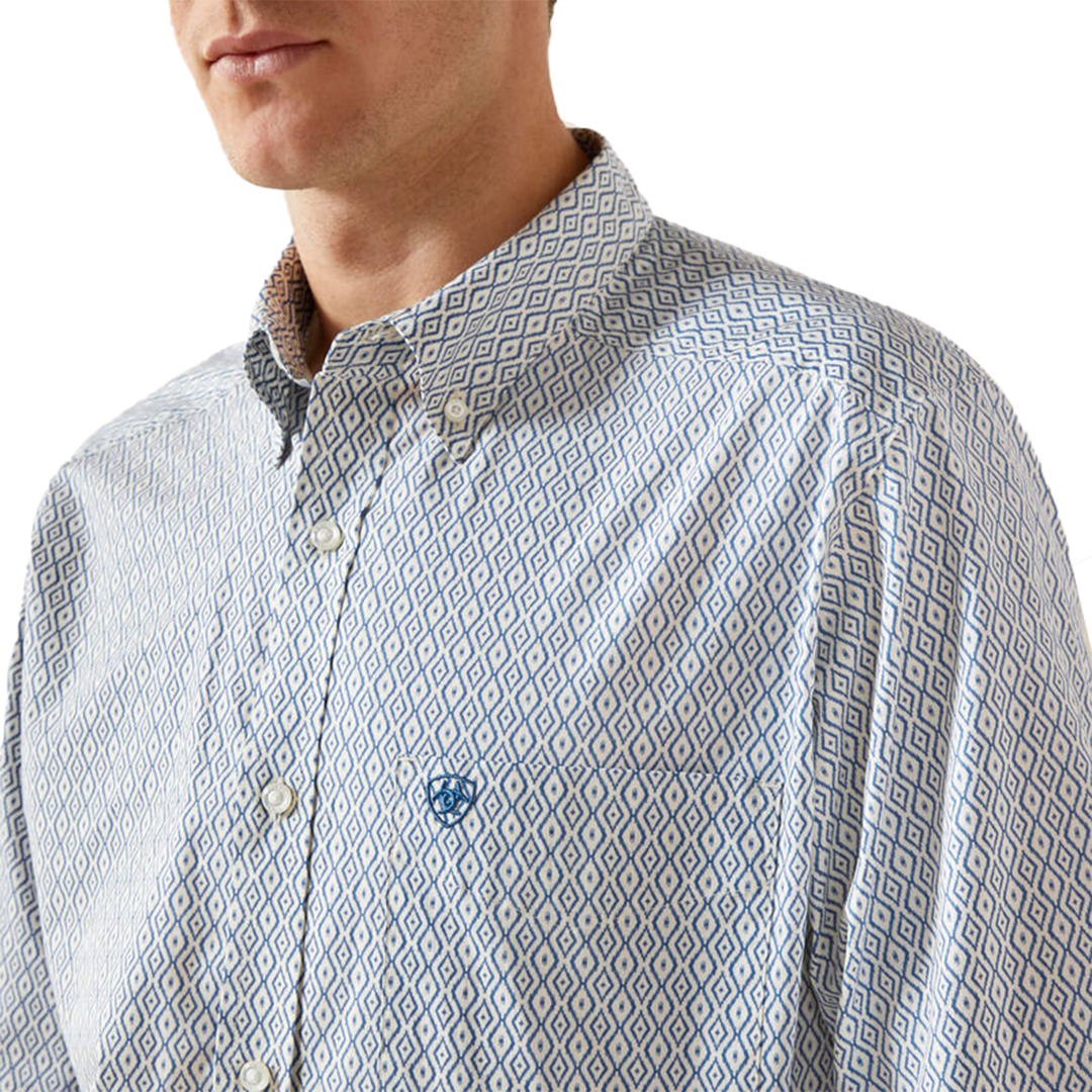 Chemise boutonnée ajustée à manches longues Santos pour homme Ariat