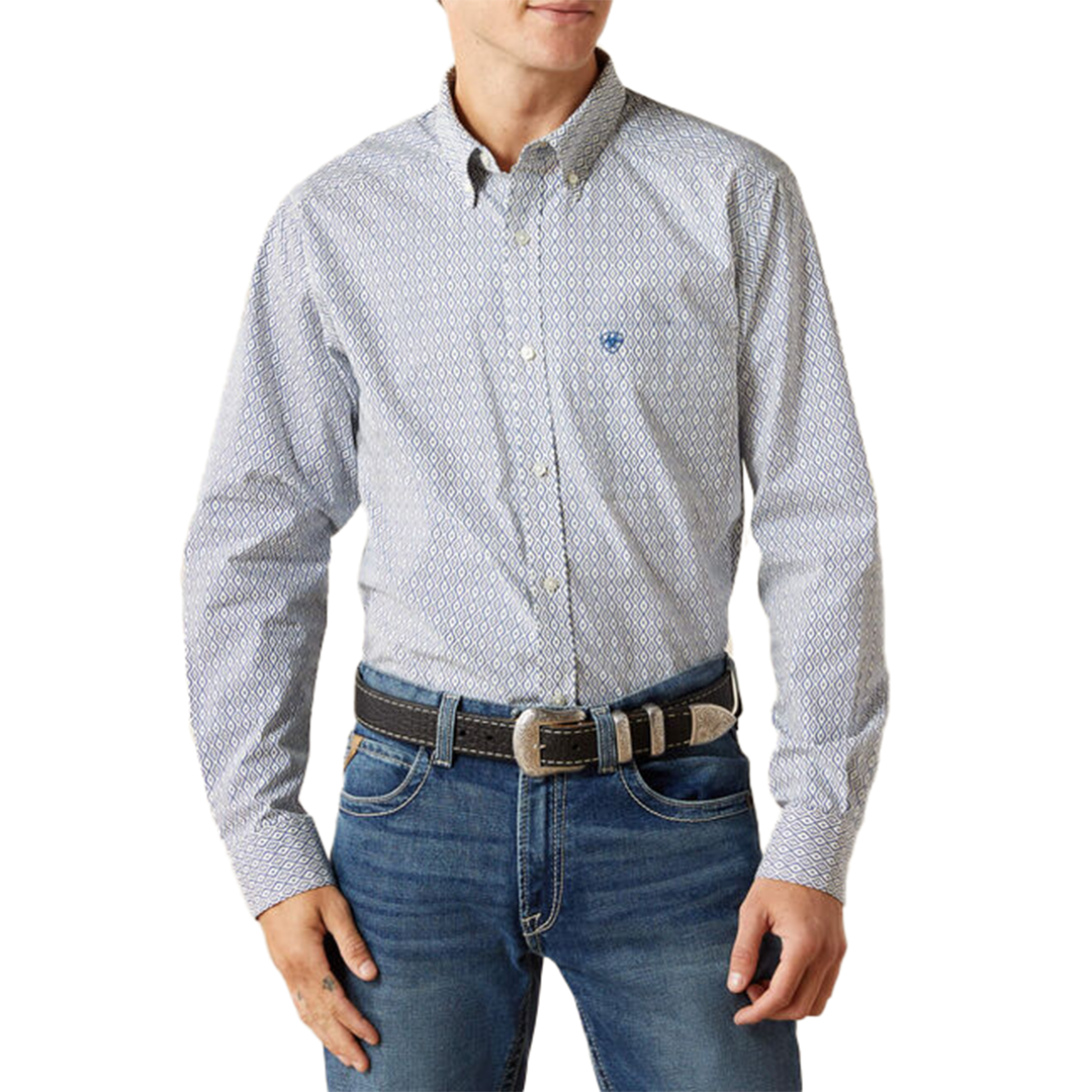 Chemise boutonnée ajustée à manches longues Santos pour homme Ariat
