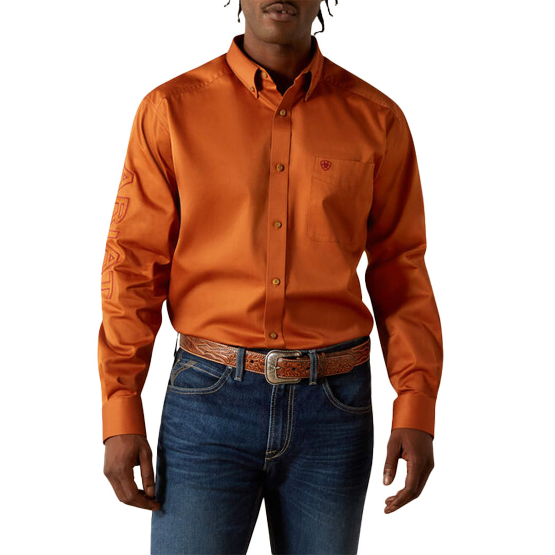 Ariat Men's Team Logo Twill Classic Fit Long Sleeve Button Shirt