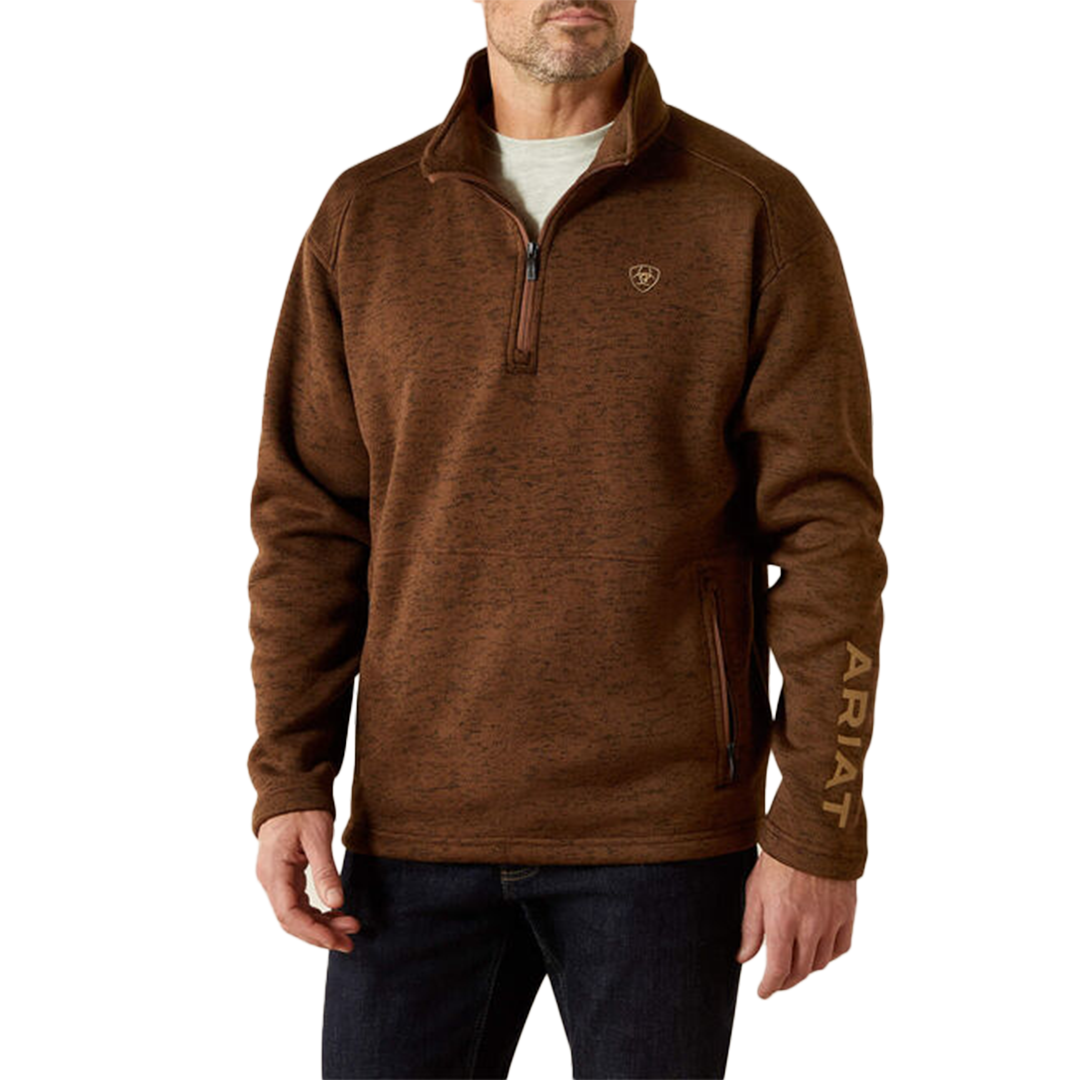 Ariat Men's Caldwell Logo 1/4 Zip Sweater