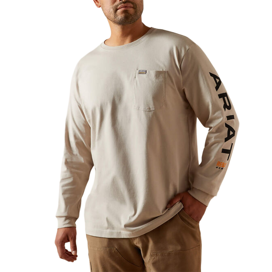 T-shirt à manches longues Rebar Ariat pour homme