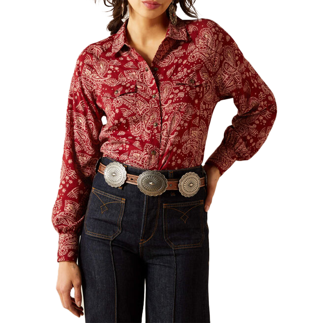 Ariat Women's Imprints Long Sleeve Snap Shirt
