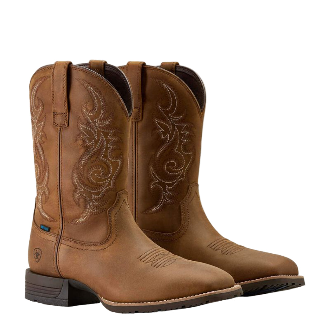 Ariat Men's Hybrid Ranchway Waterproof Wide Square Toe Cowboy Boot