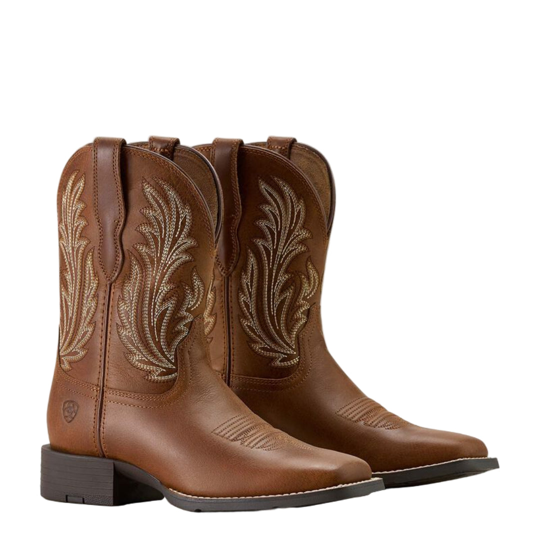 Bottes western Ariat Round Up Filly à bout carré large pour femme