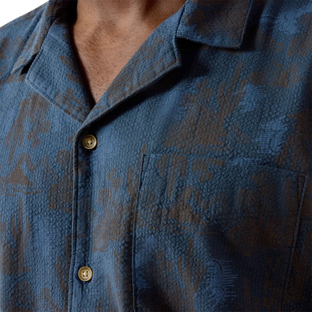 Chemise boutonnée classique à manches courtes Ariat pour homme, coupe rétro