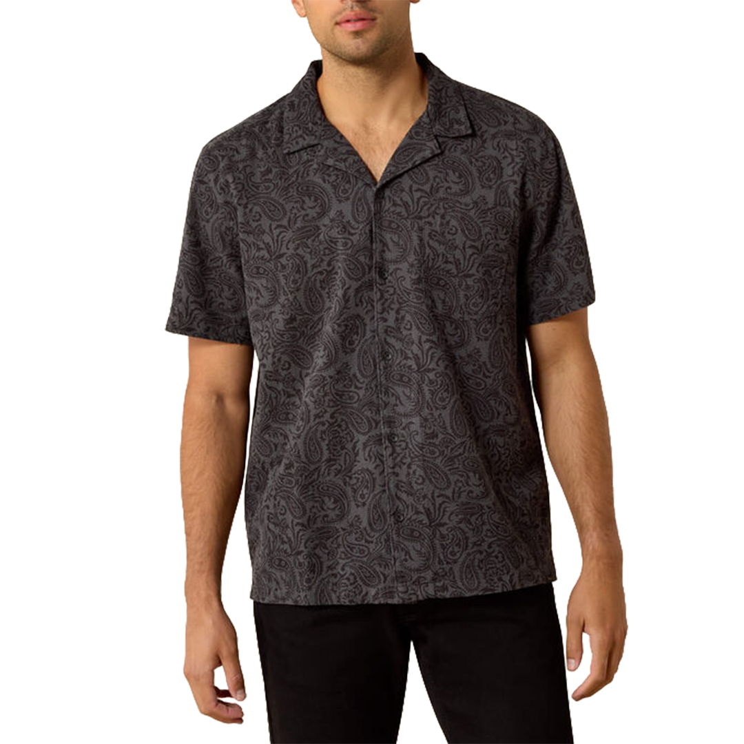 Ariat Men's Retro Camp Classic Fit Short Sleeve Button Shirt