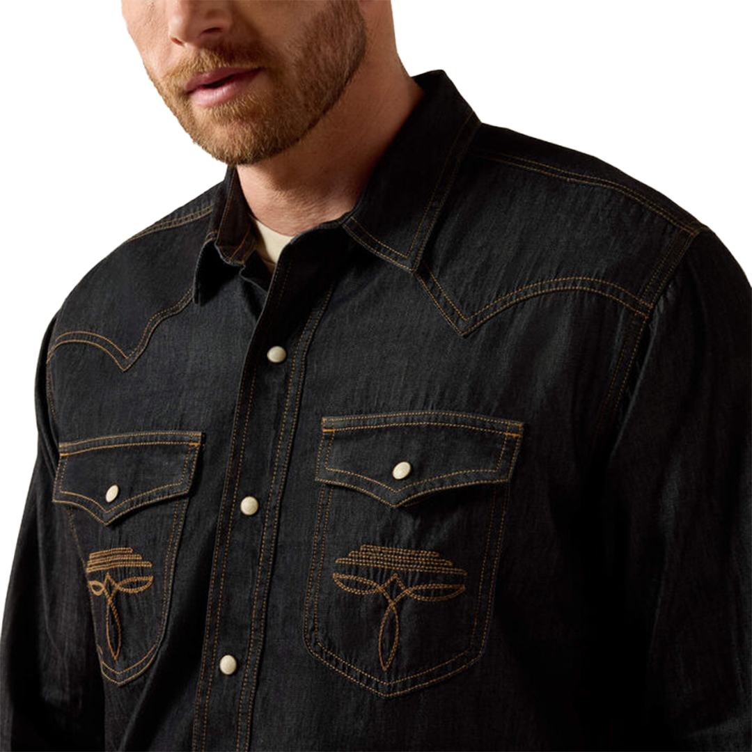 Ariat Men's Retro Halford Fitted Long Sleeve Snap Shirt