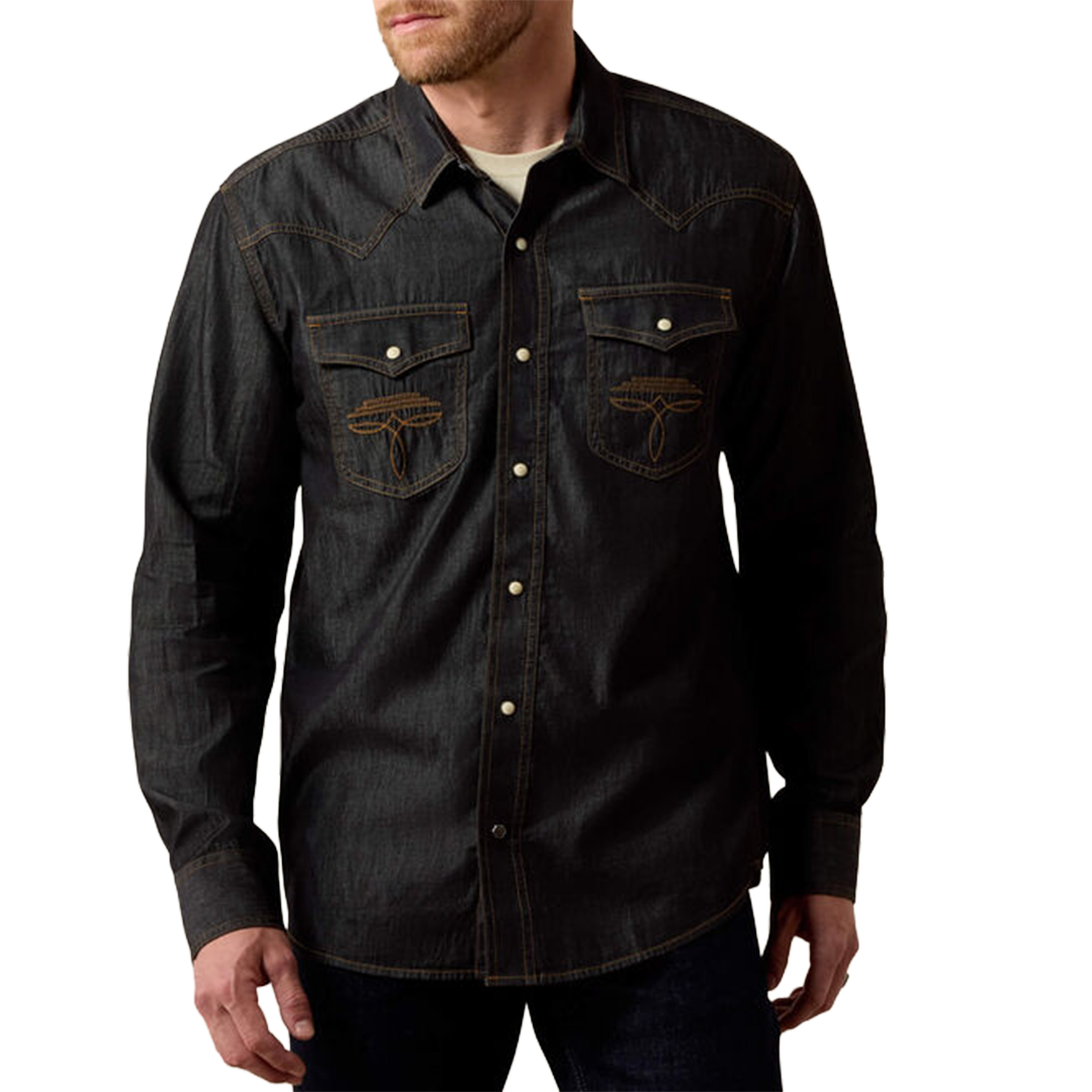 Ariat Men's Retro Halford Fitted Long Sleeve Snap Shirt