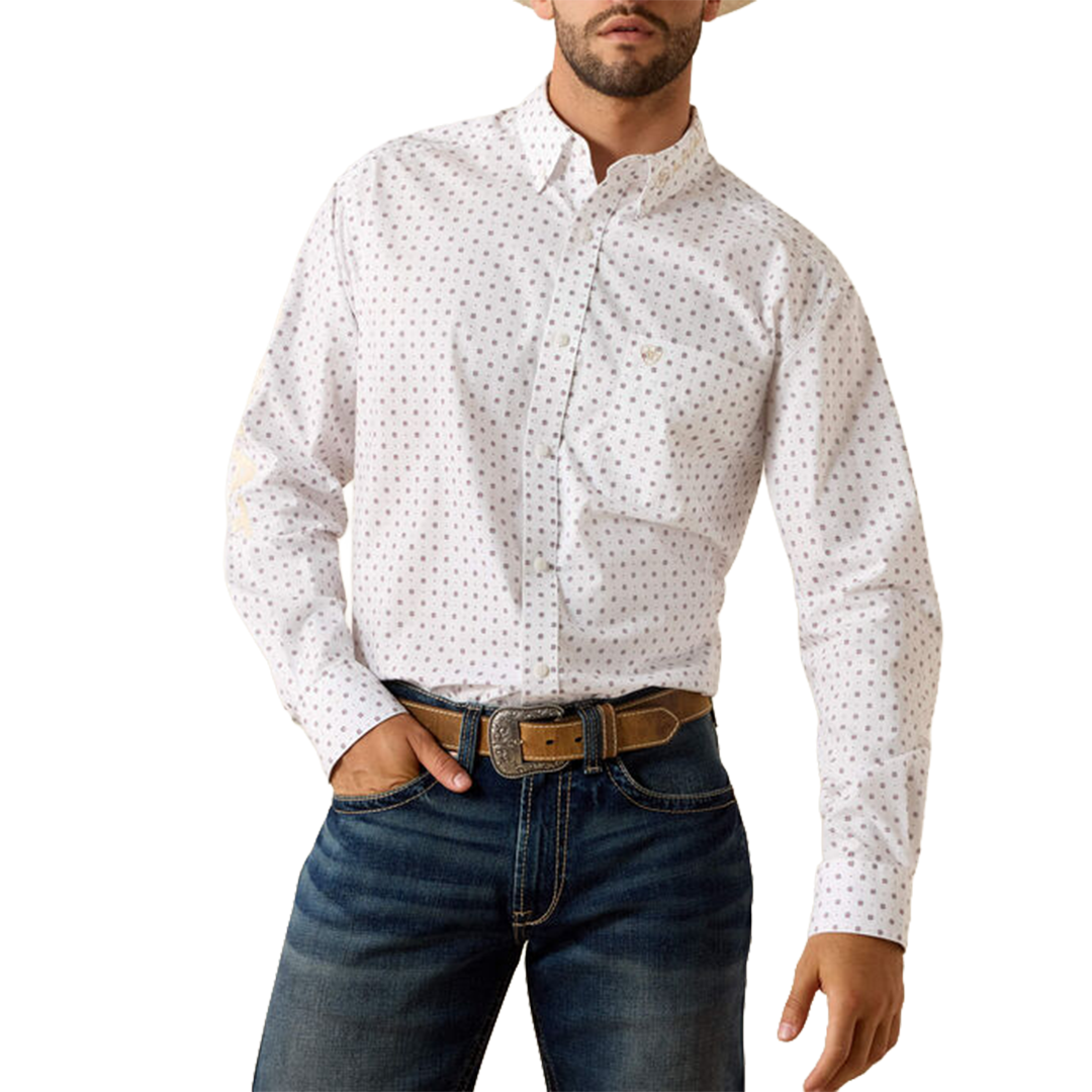 Ariat Men's Team Wake Logo Long Sleeve Button Shirt