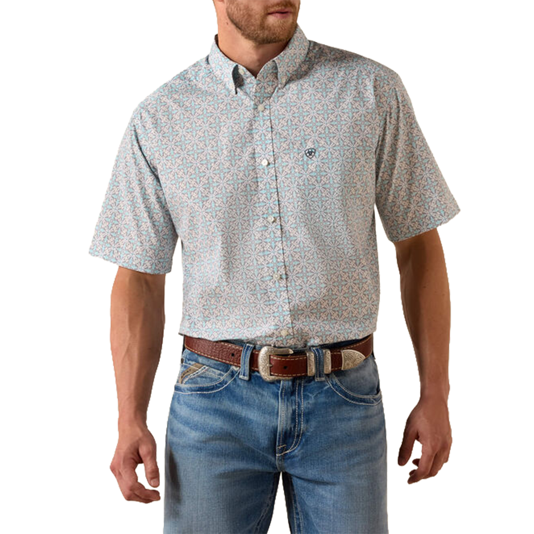 Ariat Men's Pier Classic Fit Short Sleeve Button Shirt
