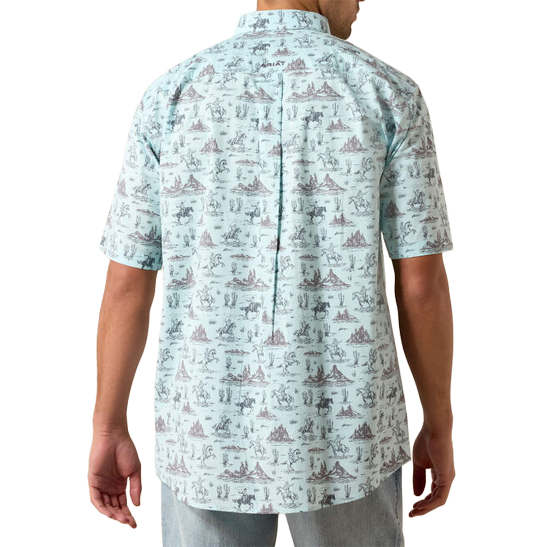 Ariat Men's  Pratt Classic Fit  Short Sleeve Button Shirt