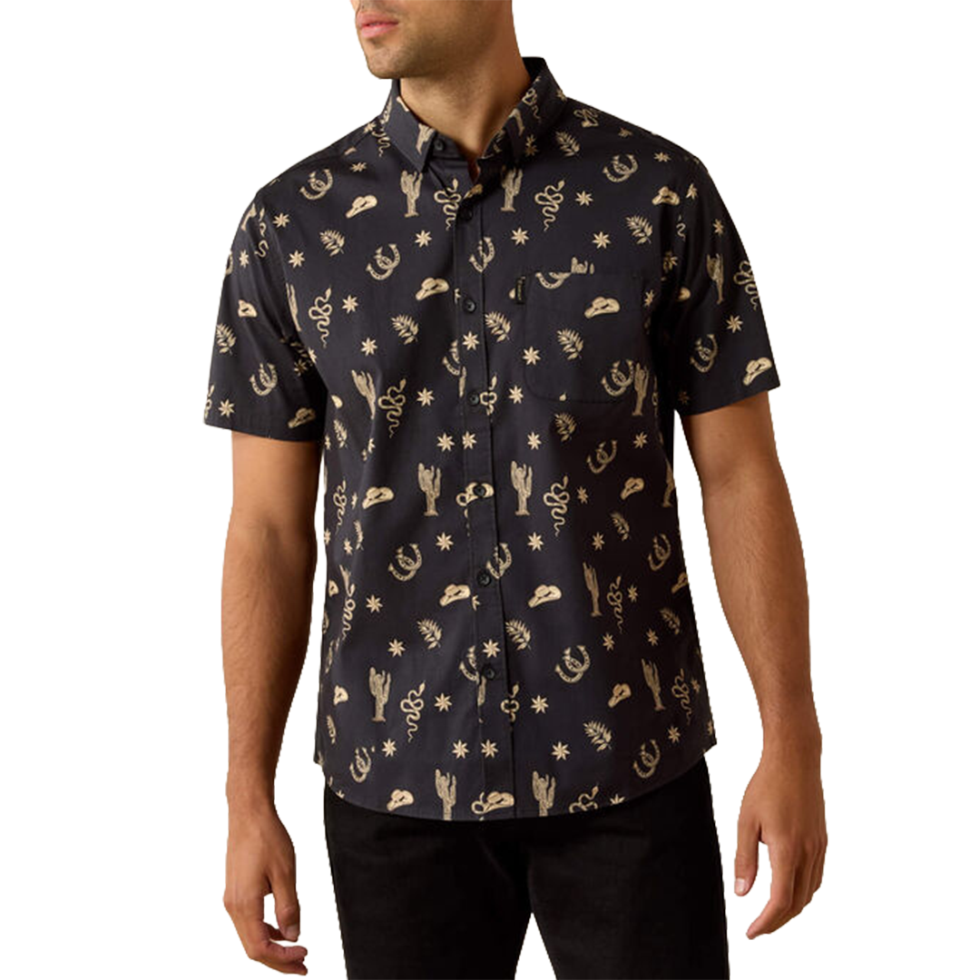 Ariat Men's Mathais Modern Fit Short Sleeve Button Shirt