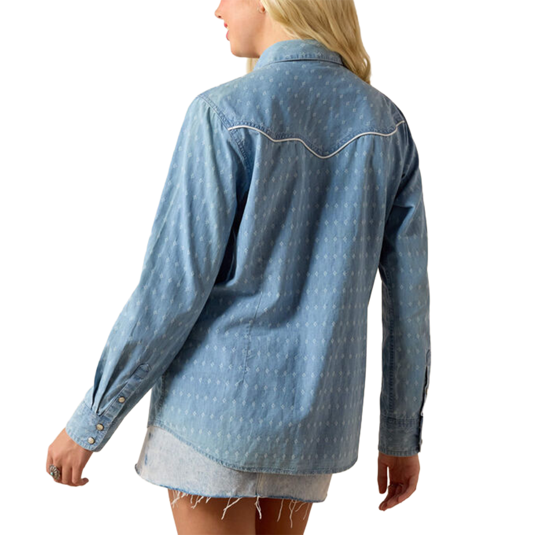Chemise à pression à manches longues Imprints Ariat pour femme