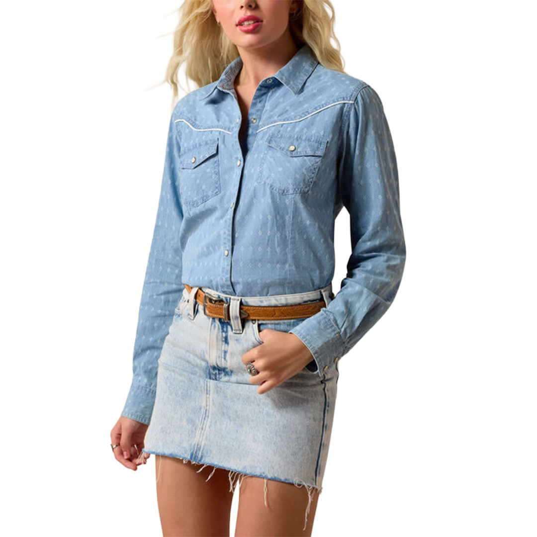 Chemise à pression à manches longues Imprints Ariat pour femme