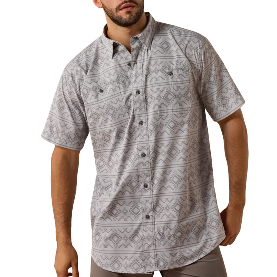 Ariat Men's Printed 360 Airflow Classic Fit Short Sleeve Button Shirt