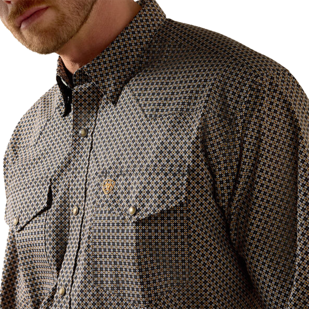 Ariat Men's Frey Classic Fit Logo Long Sleeve Snap Shirt