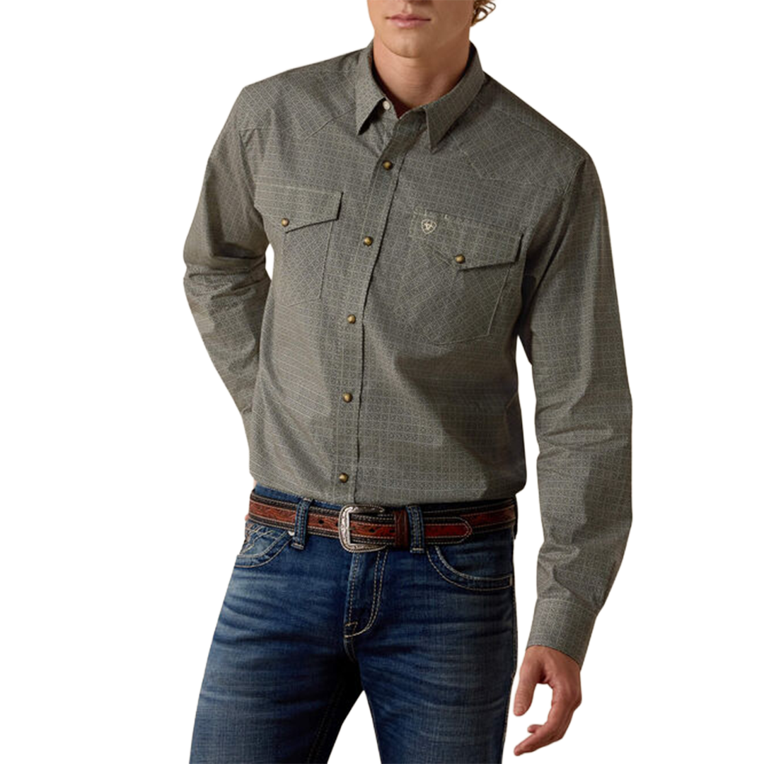 Ariat Men's Floyd Fitted Long Sleeve Snap Shirt