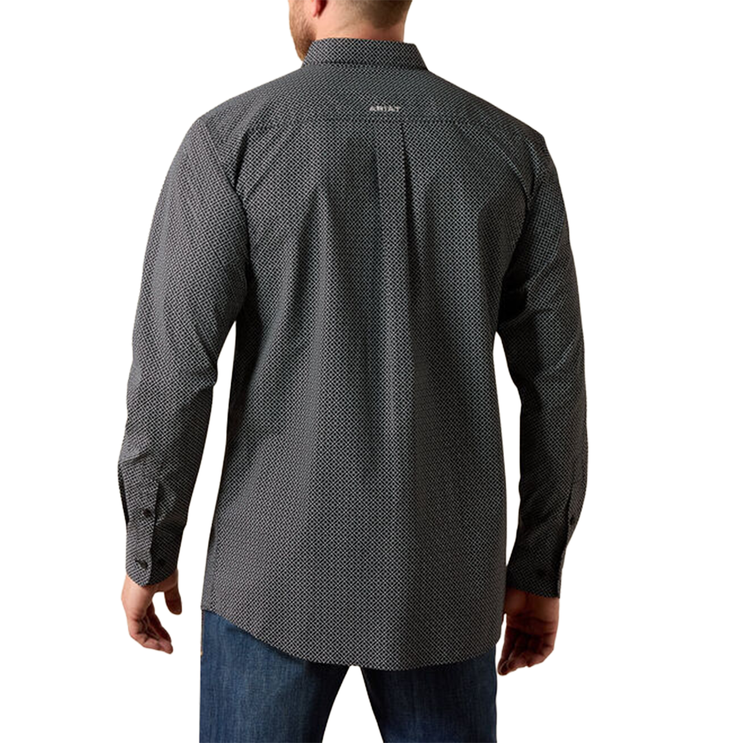 Chemise boutonnée à manches longues avec logo Ariat pour homme