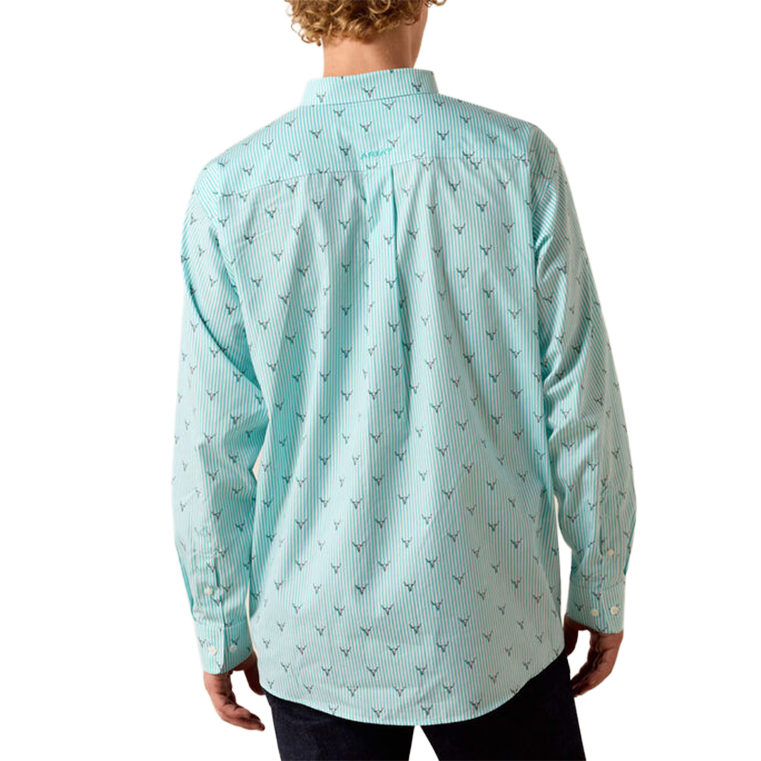 Chemise boutonnée à manches longues avec logo Ariat pour homme