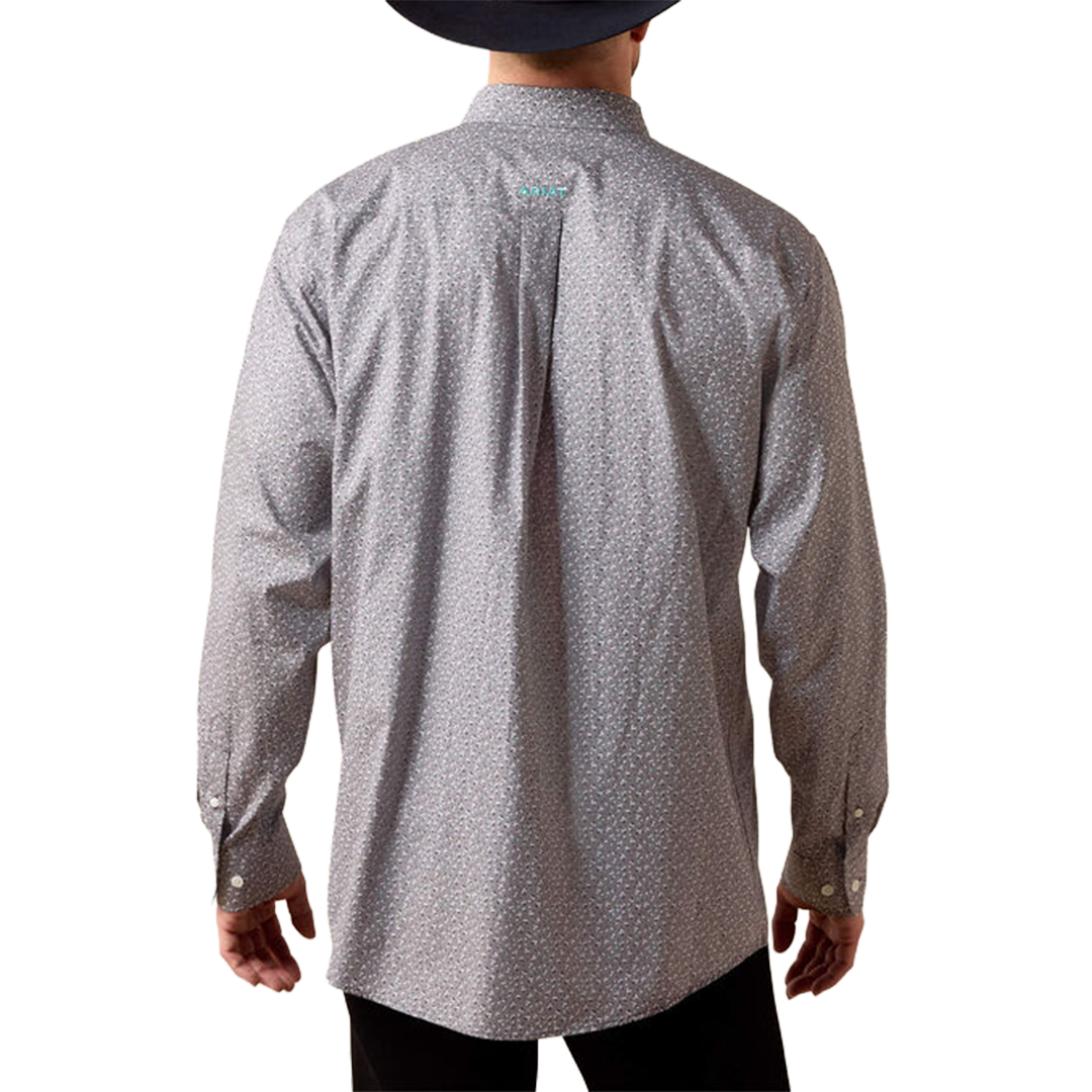 Chemise boutonnée à manches longues avec logo Ariat pour homme