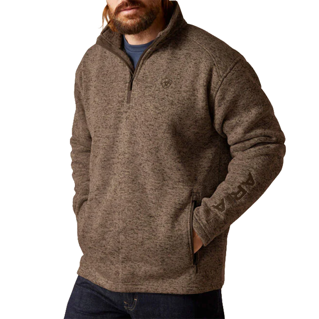 Ariat Men's Caldwell Logo 1/4 Zip Sweater