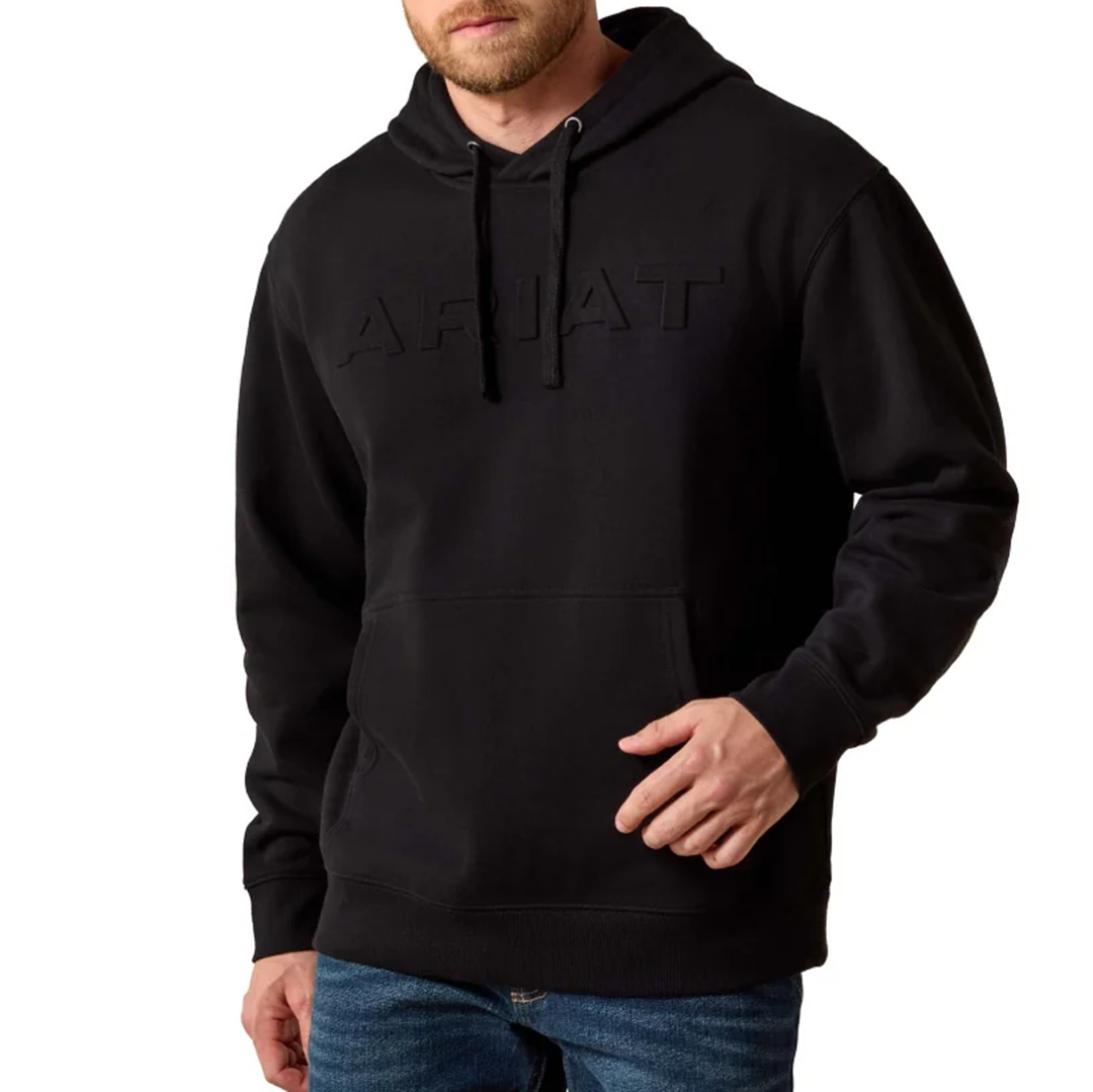Sweat à capuche Ariat avec logo gaufré pour homme