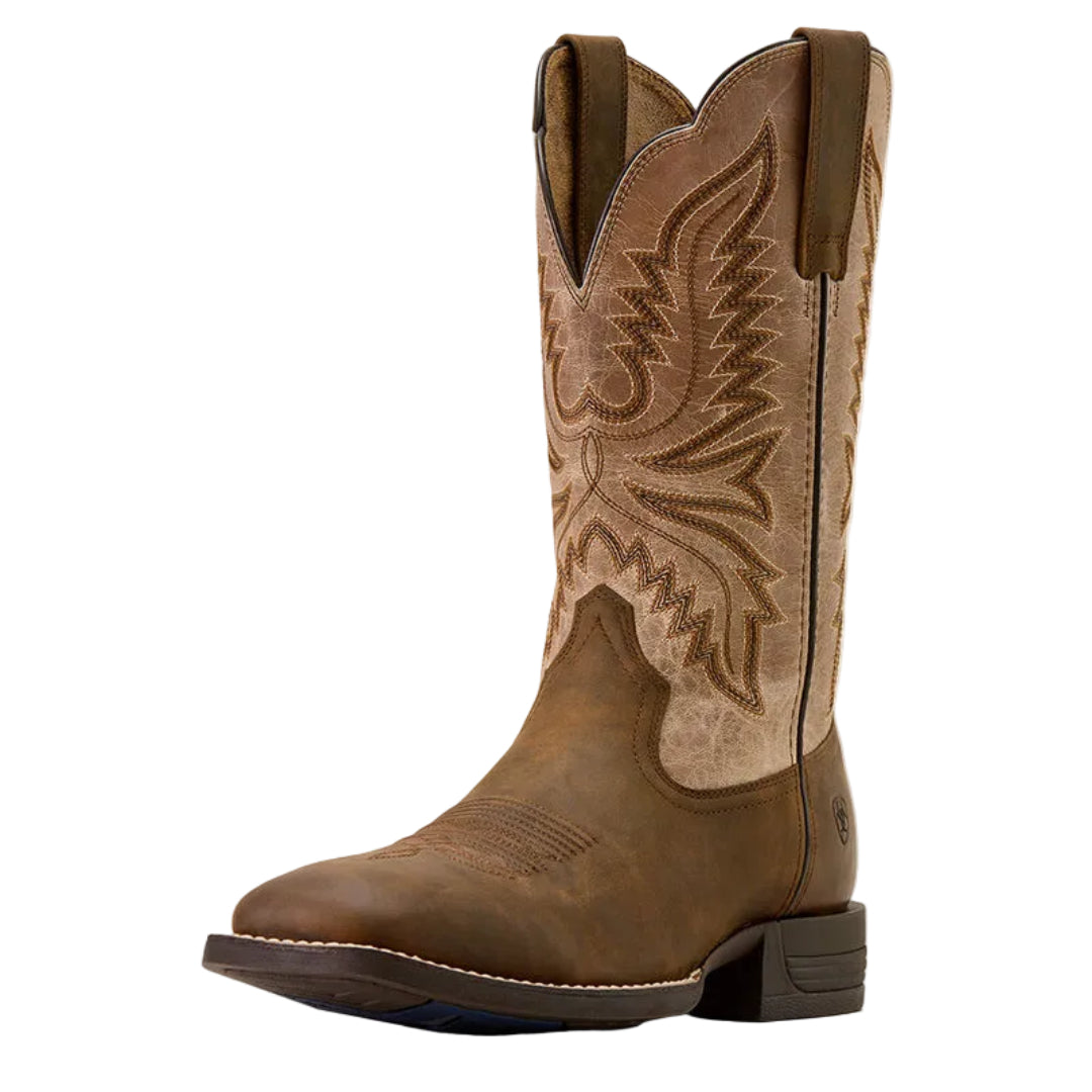Ariat Men's Brush Creek Wide Square Toe Cowboy Boot