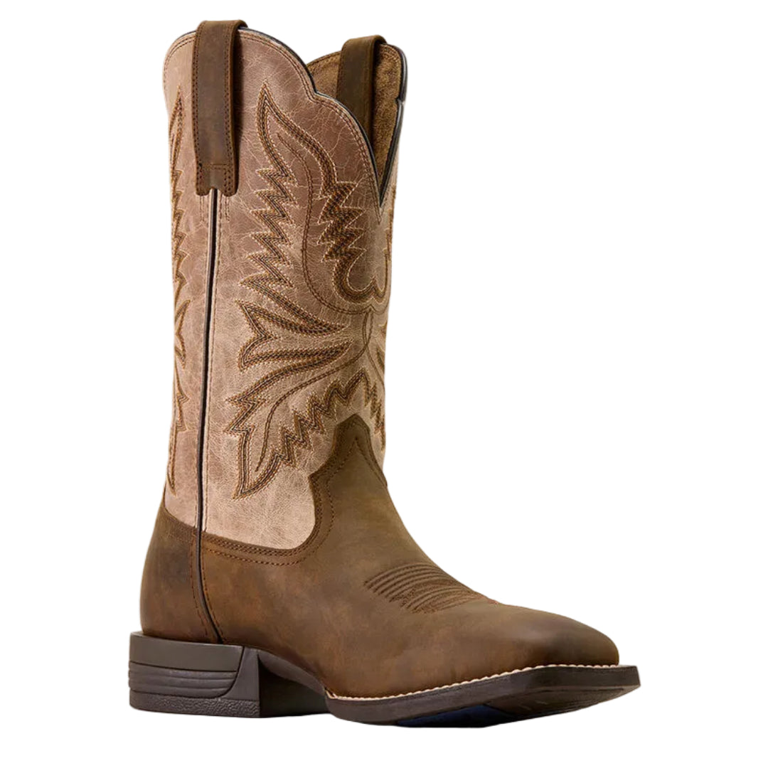 Ariat Men's Brush Creek Wide Square Toe Cowboy Boot