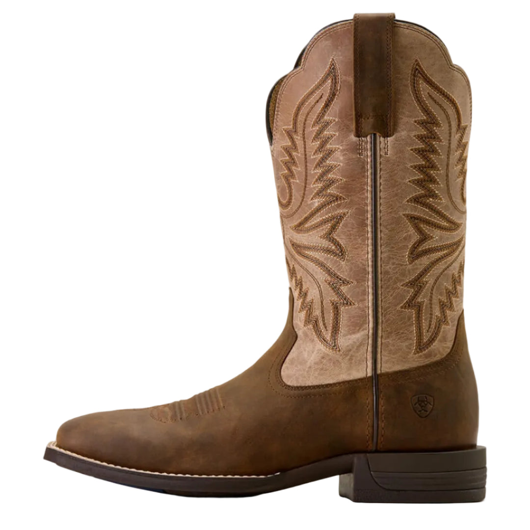 Ariat Men's Brush Creek Wide Square Toe Cowboy Boot