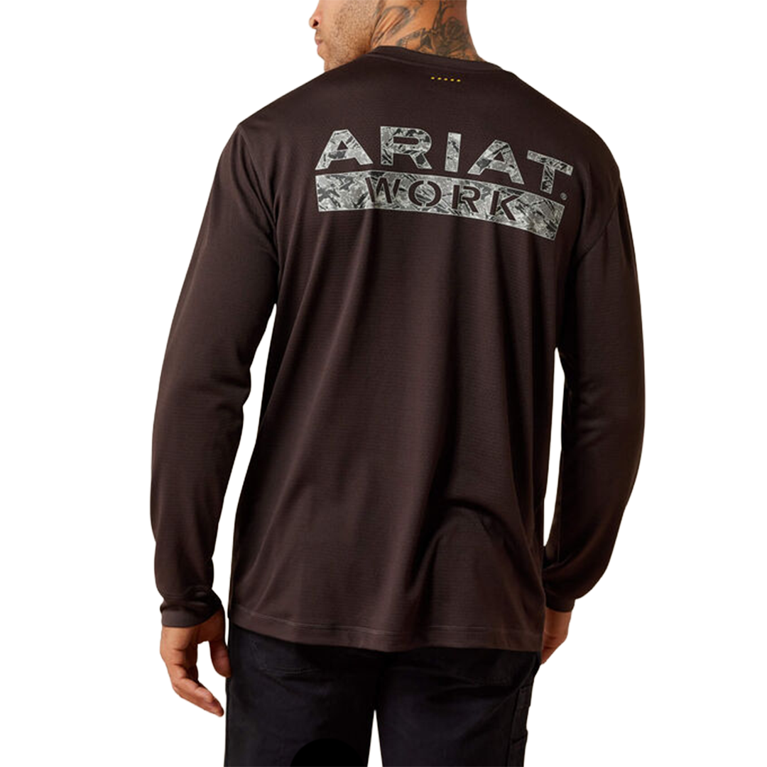 Ariat Men's Rebar Heat Fighter Logo Long Sleeve T-Shirt