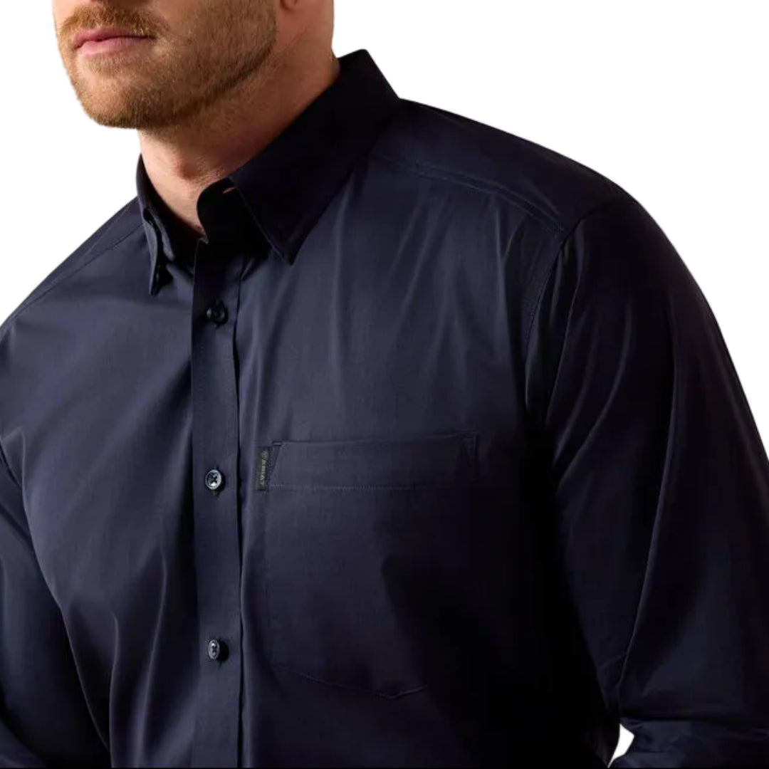 Chemise boutonnée à manches longues avec logo Ariat pour homme