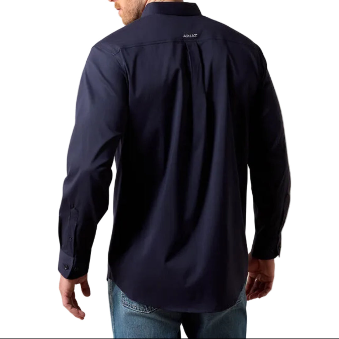 Chemise boutonnée à manches longues avec logo Ariat pour homme