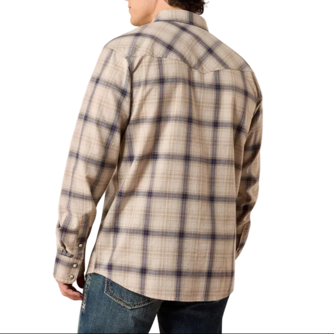 Ariat Men's Retro Hudde Plaid Long Sleeve Snap Shirt