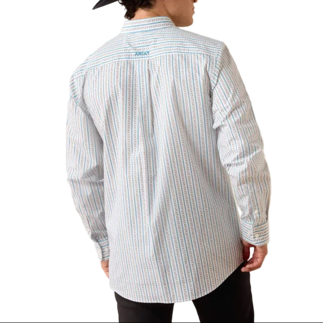 Chemise boutonnée à manches longues avec logo Ariat pour homme