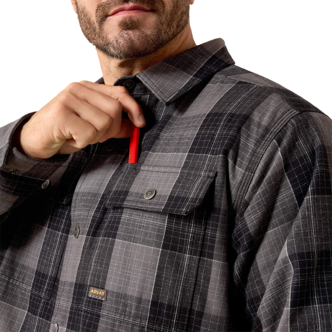 Ariat Men's Rebar Flannel Insulated Shirt Jacket