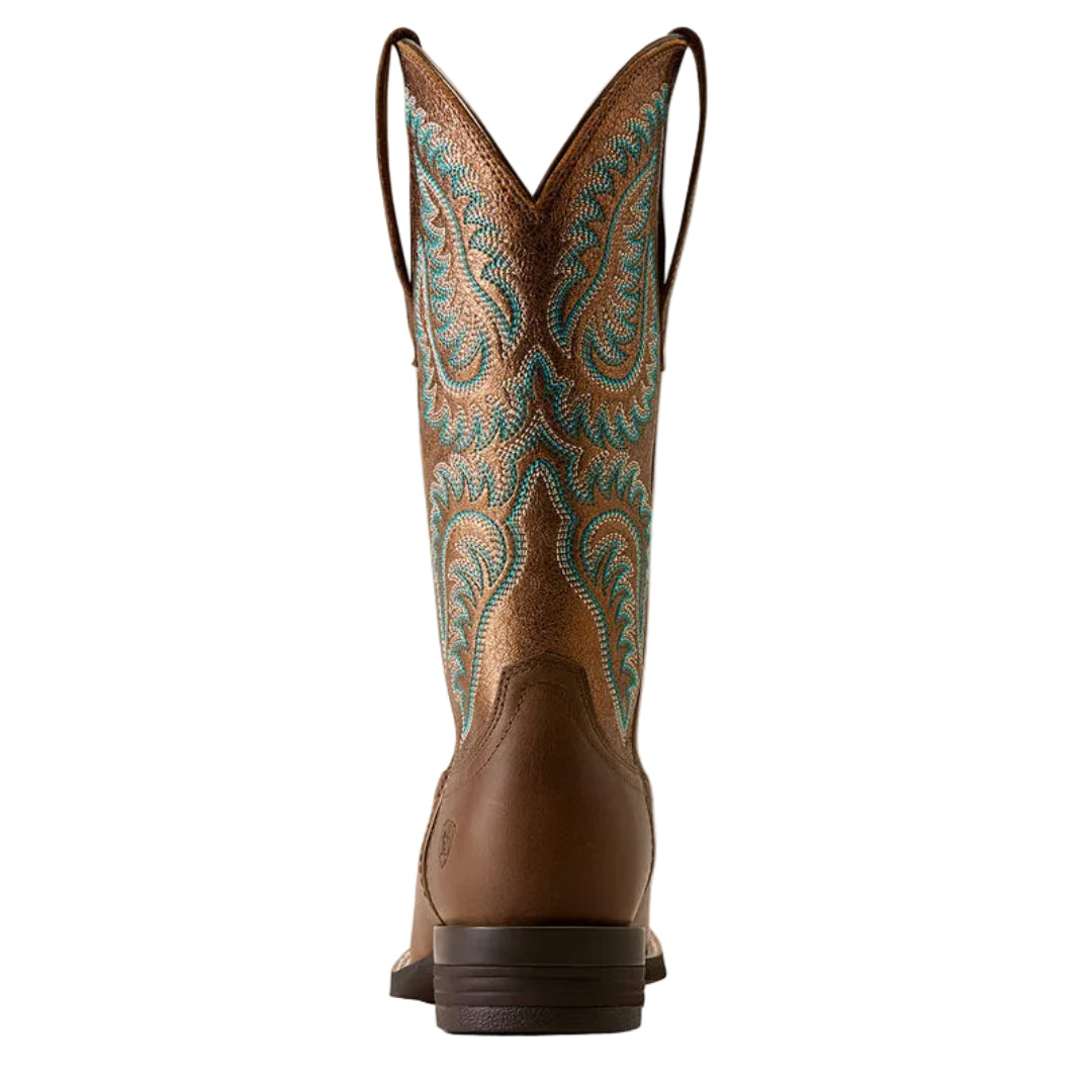 Ariat Women's Cattle Caite Wide Square Toe Western Boot