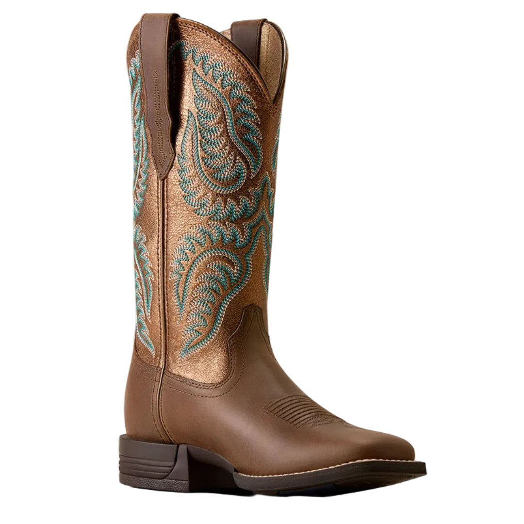 Ariat Women's Cattle Caite Wide Square Toe Western Boot