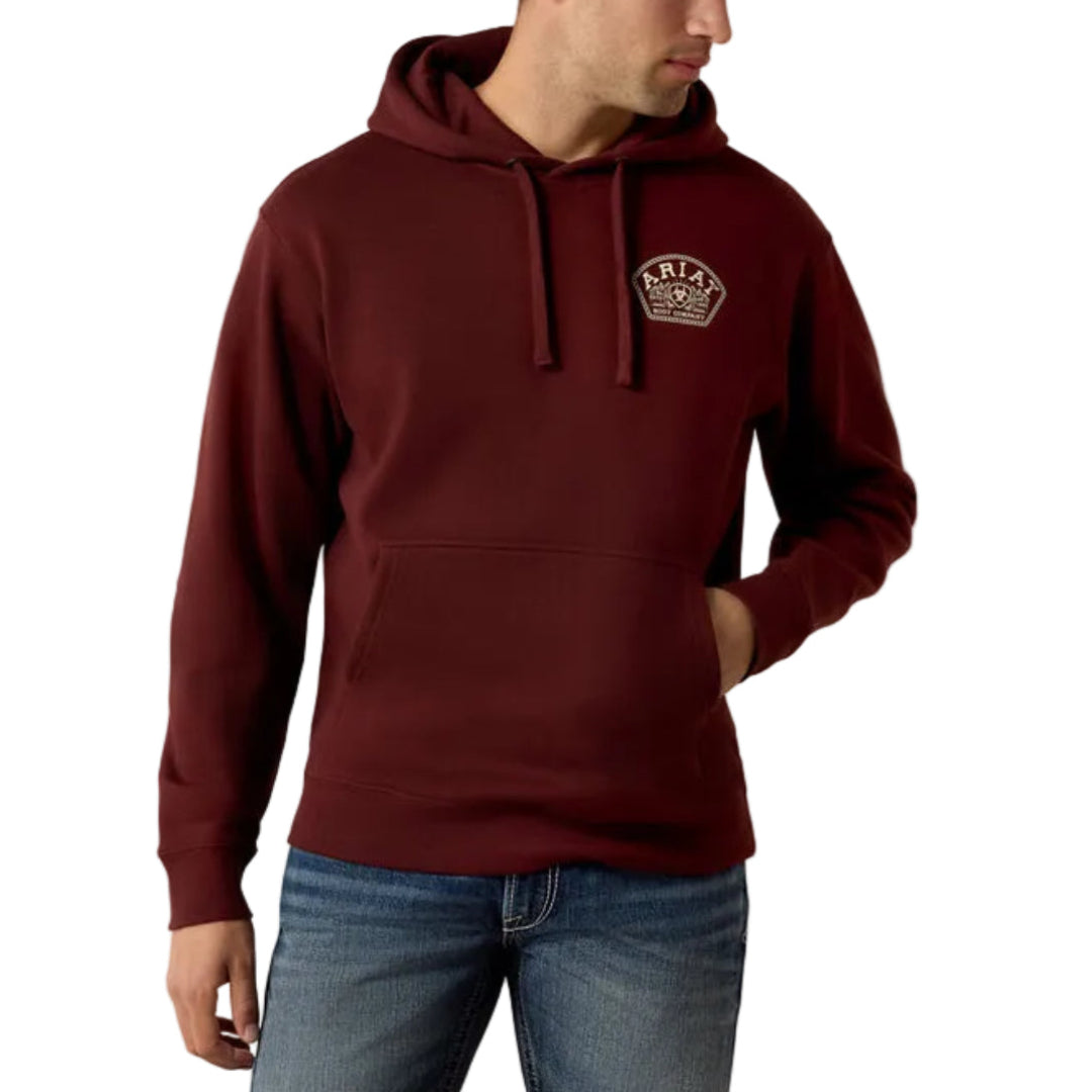Sweat à capuche Ariat avec logo gaufré pour homme